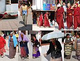 Kathmandu Boudhanath 19 Monks and Pilgrims Circumambulate Stupa